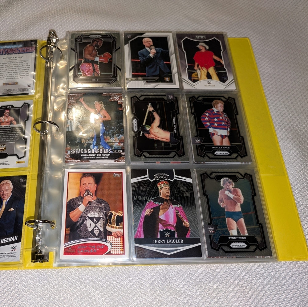 WWE Wrestling Legends Trading Cards Binder Collection 🏆 100 WWE Cards Lot - Picture 2 of 11